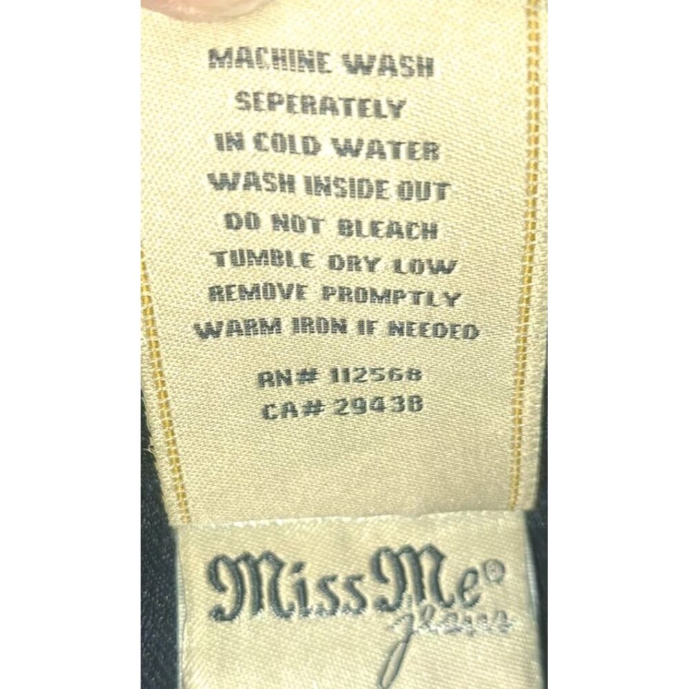 Miss Me Women's Size 29 Blue Custom Bleached Jeans 29x29 - Picture 9 of 10